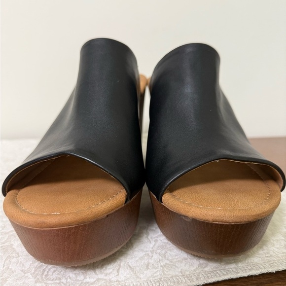 DV Dolce Vita Henna Black Holka Chunky Heel Sandal Size 10 - Picture 8 of 9